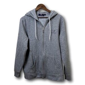 ❤️🔥Vineyard Vines - Men’s Gray Texas Full Zip Hoodie - L